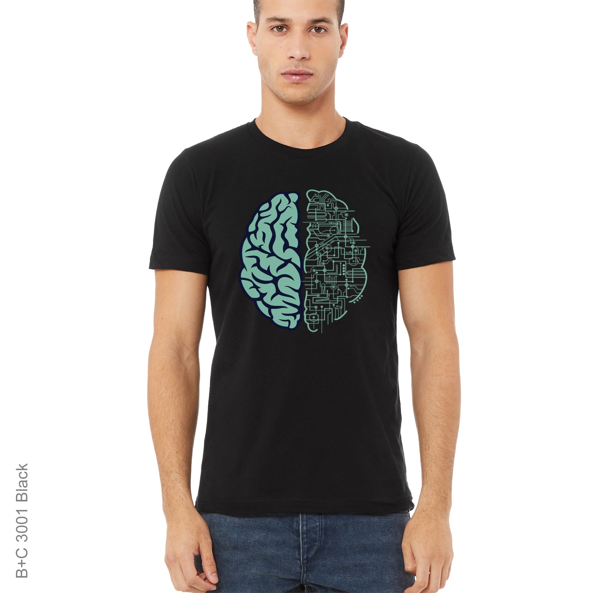 Abstract, color, Colorful, Crew, Crew Neck, Electronic, TeeElectronic Brain Tee from FineRag.comfinerag.com