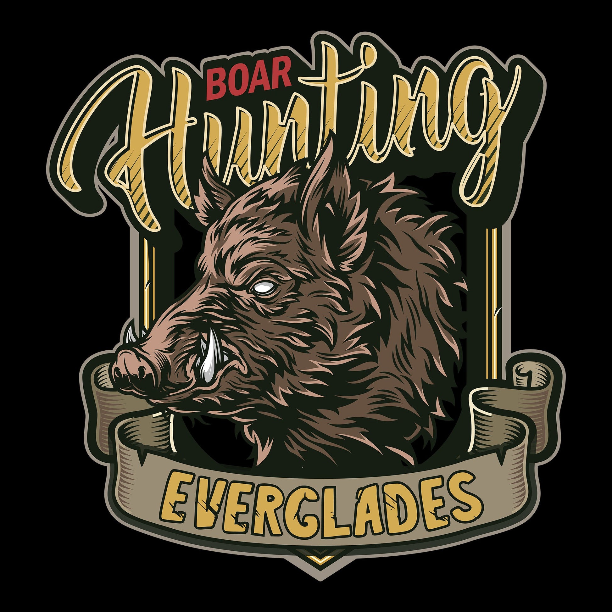 bad, Badass, Boar, Crew, Crew Neck, everglades, Hunting, TeeEverglades Tee from FineRag.comfinerag.com