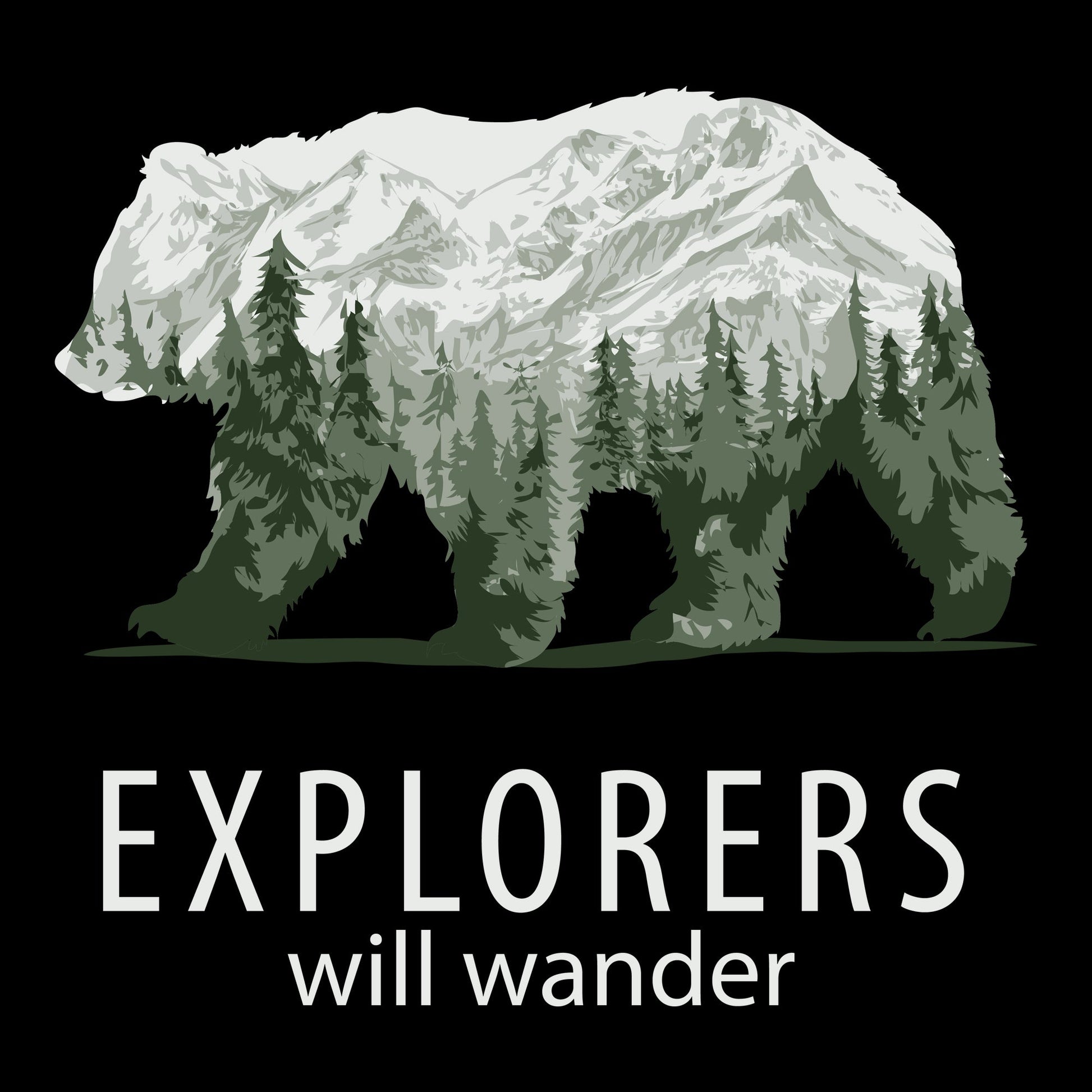 Bear, Crew, Crew Neck, polar bear, Tee, Wild, Wild animal, Wilderness, WildlifeExplorers Tee from FineRag.comfinerag.com