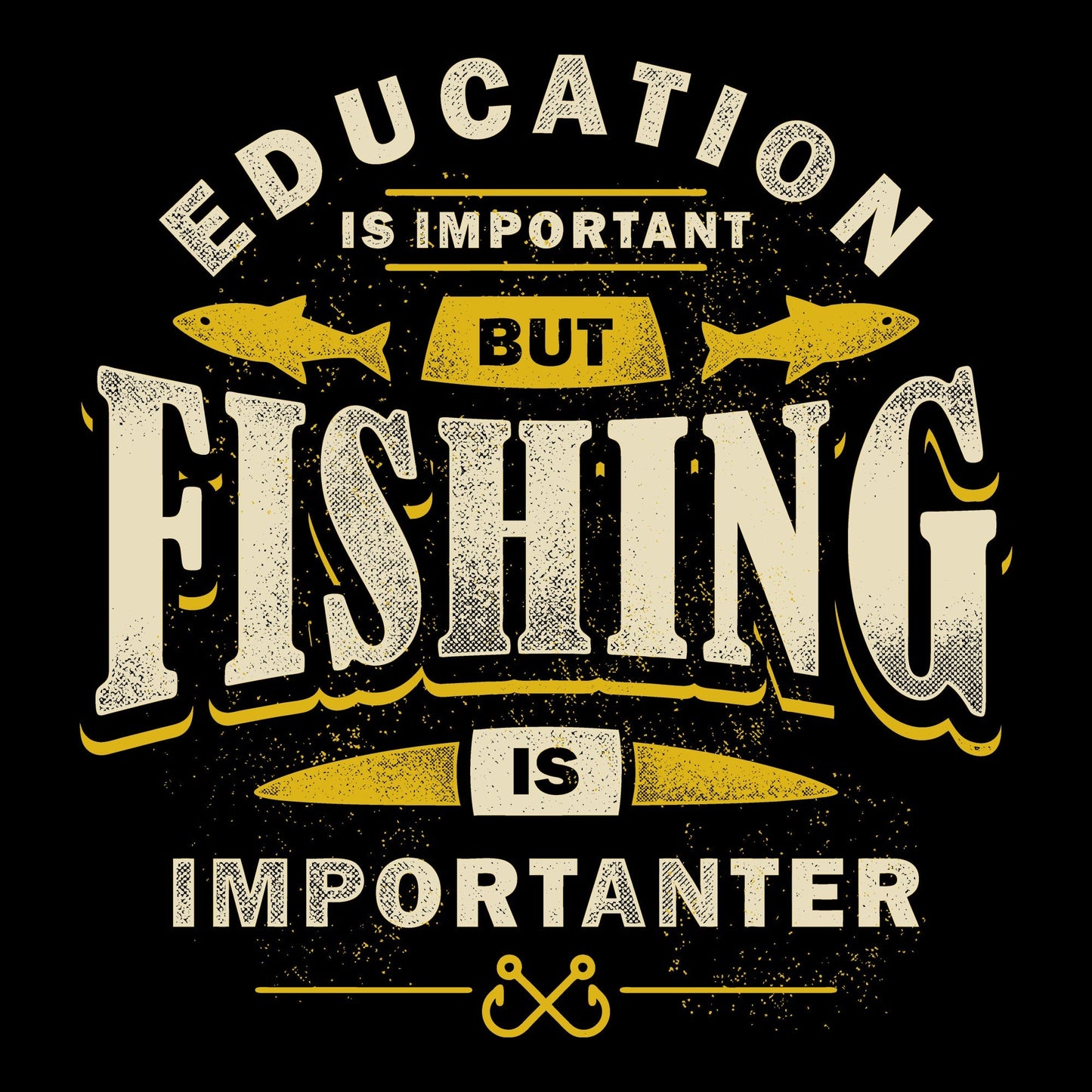 Crew, Crew Neck, Education, fish, fishing, hobby, Job, Occupation, Outdoor, Outdoors, TeeFishing Education Tee from FineRag.comfinerag.com