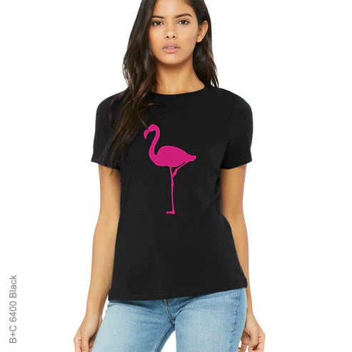 Animal, Animals, Bird, Birds, Endangered animal, flamingo, pink, Protected animal, Tee, Wild animal, Woman's, Women'sFlamingo Tee from FineRag.comfinerag.com