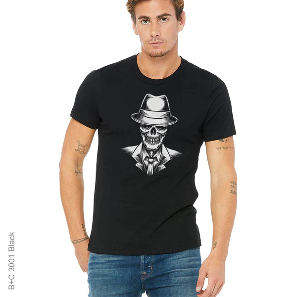 bad, bad guy, Crew, Crew Neck, Death, gang, gangsta, Gun, Guns, mob, TeeGangsta Skull Tee from FineRag.comfinerag.com