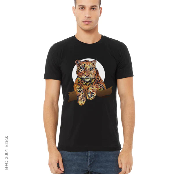 Abstract, Animal, Animals, color, Colorful, Crew, Crew Neck, Endangered animal, Leopard, Protected animal, Wild animalLeopard Tee from FineRag.comfinerag.com