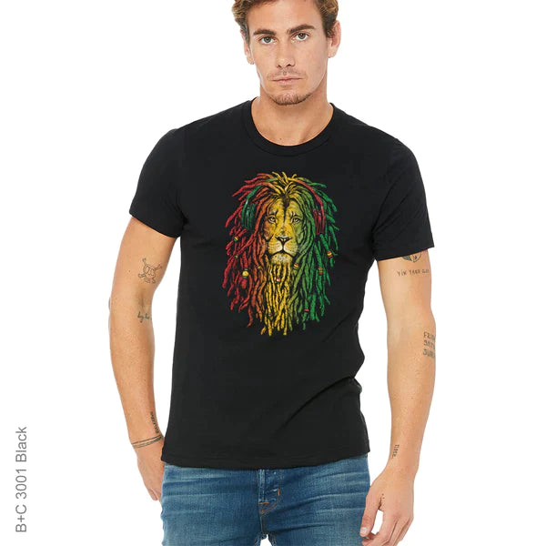 Animal, Animals, Bob Marley, Crew, Crew Neck, Dreadlocks, Endangered animal, Lion, Marley, Protected animal, Reggae, Tee, Wild animalLion Marley Tee from FineRag.comfinerag.com