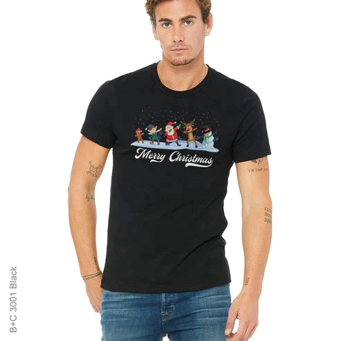 christmas, Crew, Crew Neck, Elf, Gingerbreadman, Merry Christmas, Reindeer, santa, Snow, Snowman, Tee, WinterMerry Christmas Tee from FineRag.comfinerag.com