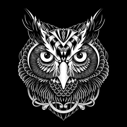 Owl Ornate V-Neck Tee from finerag.comfinerag.com