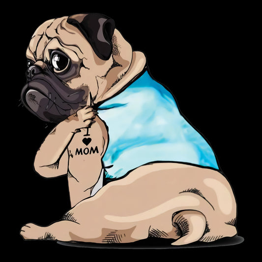 Pug Pup Tee from FineRag.comfinerag.com