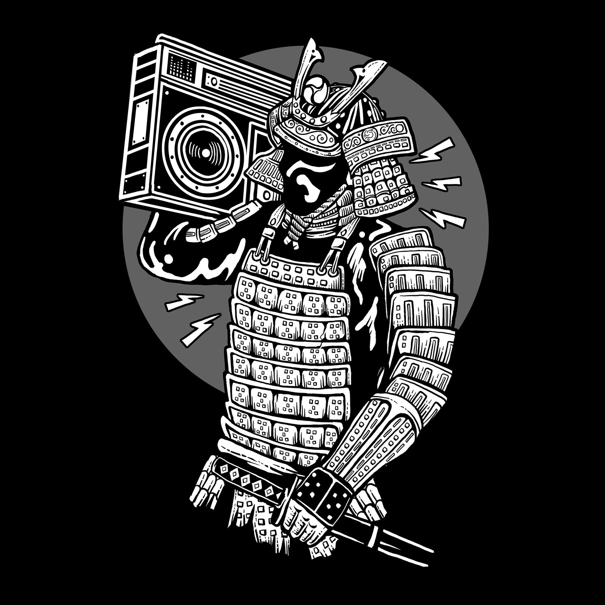 Samurai Boombox Tee from FineRag.comfinerag.com