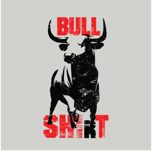 Animal, Animals, bull, Crew, Crew Neck, swear, swearing, TeeBull Shirt Tee from FineRag.comfinerag.com