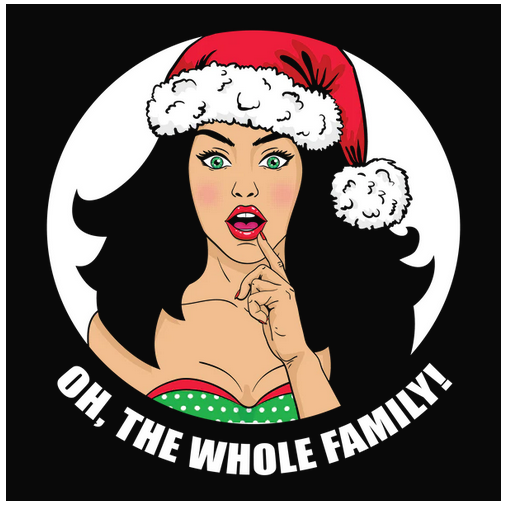 christmas, Crew, Crew Neck, family, Holiday, Humor, Humorous, Merry Christmas, santa, Sexy, TeeChristmas Surprise Tee from FineRag.comfinerag.com