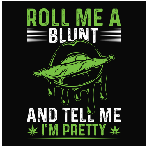 Blunt, Crew, Crew Neck, lips, Marijuana, Pot, Pretty, Tee, Woman's, Women'sRoll Me One Tee from FineRag.comfinerag.com