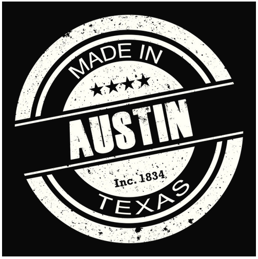 28th State, Austin, black & white, Crew, Crew Neck, Made in state, State, Tee, TexasAustin Made Tee from FineRag.comfinerag.com