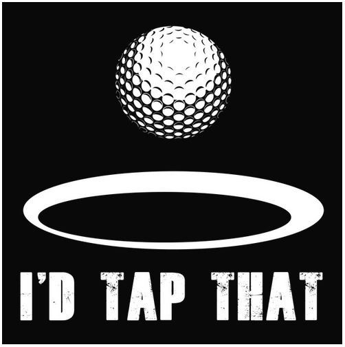 black & white, Crew, Crew Neck, golf, obnoxious, sex, Sexy, Tee, wordsI'd Tap That Tee from FineRag.comfinerag.com