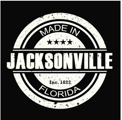 Crew, Crew Neck, florida, Jacksonville, Made in state, State, State name, Tee, United StatesJacksonville Made Tee from FineRag.comfinerag.com