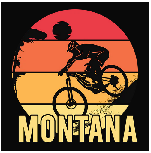 Bicycle, Crew, Crew Neck, Montana, State, State name, Tee, United StatesMontana Tee from FineRag.comfinerag.com