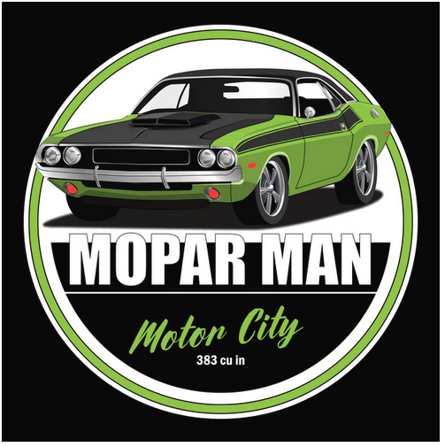 Auto, Automobile, Car, Crew, Crew Neck, Dodge, Mopar, Muscle Car, Old, Old School, Oldies, TeeMopar Man Tee from FineRag.comfinerag.com