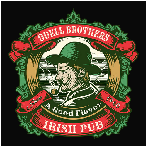 Alcohol, Brothers, Crew, Crew Neck, Drink, Drinking, Irish, Pub, TeeODell Brothers Tee from FineRag.comfinerag.com