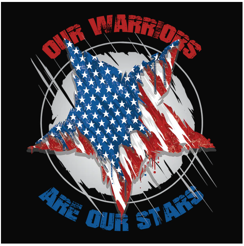 American Flag, Crew, Crew Neck, Flag, Stars, Tee, US Flag, Warrior, Warriors, Worn flagOur Stars Tee from FineRag.comfinerag.com