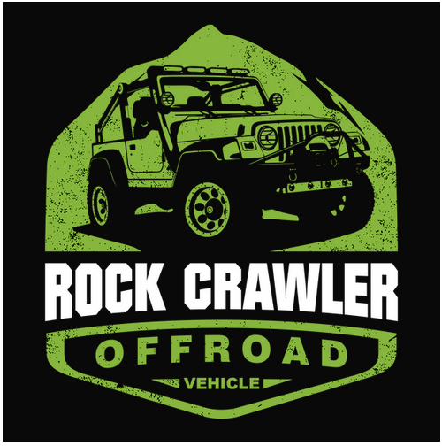 4X4, Crawler, Crew, Crew Neck, Jeep, Offroad, Road, Rock, TeeRock Crawler Tee from FineRag.comfinerag.com