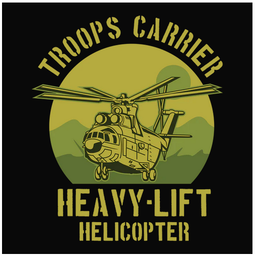 Chopper, Crew, Crew Neck, Helicopter, Tee, Troops, Veteran, War, Warrior, WarriorsHeavy Lift Chopper Tee from FineRag.comfinerag.com