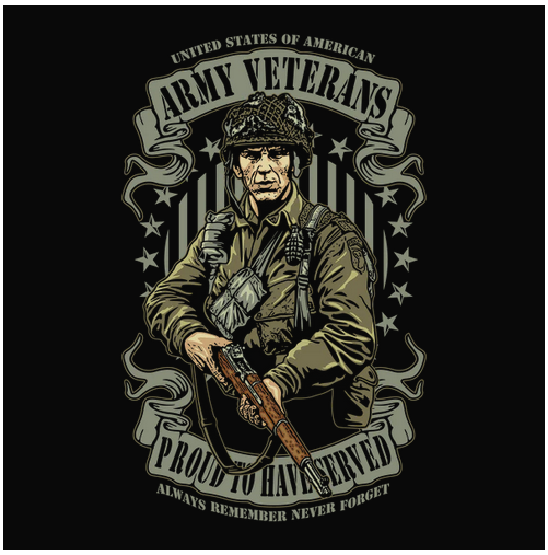 Army, Crew, Crew Neck, Gun, Guns, Military, Proud, Strong Guns, Tee, Veteran, War, Warrior, WarriorsArmy Veteran Tee from FineRag.comfinerag.com