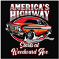 America, American, Auto, Automobile, C, Car, cars, Classic, Crew, Crew Neck, Muscle Car, Old School, TeeAmerica's Highway Tee from FineRag.comfinerag.com