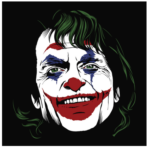 Colorful, Crew, Crew Neck, Faces, Joker, Movies, Scary, TeeJoker Tee from FineRag.comfinerag.com