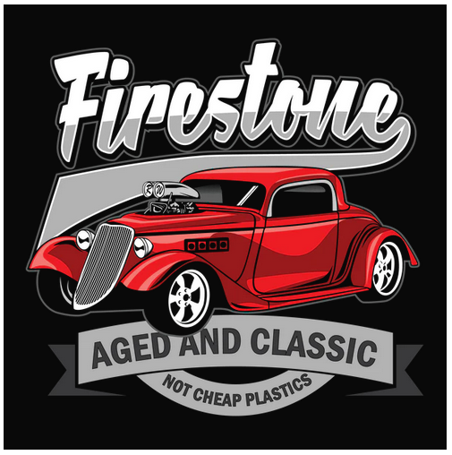 Aged, Car, cars, Classic, Crew, Crew Neck, Firestone, Hot rod, Muscle Car, Old, Old School, Oldies, Tee, TransportationAged and Classic Tee from FineRag.comfinerag.com