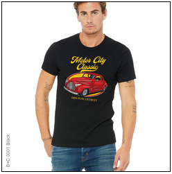 Auto, Automobile, Car, cars, Classic, Crew, Crew Neck, Motor City, Muscle Car, Old School, TeeMotor City Classic Tee from FineRag.comfinerag.com