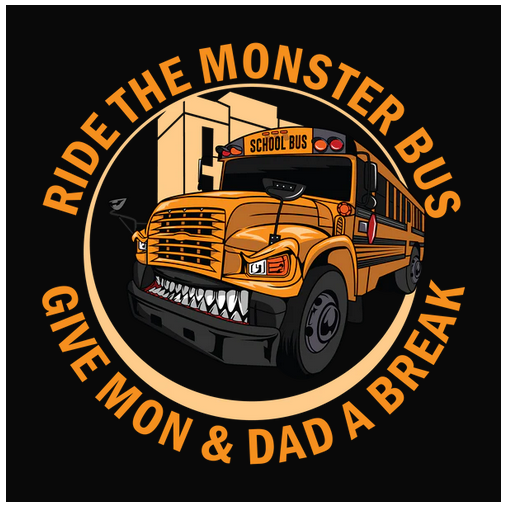 Break, Bus, Crew, Crew Neck, Mom and Dad, Ride, School, School Bus, Tee, TransportationSchool Monsters Tee from FineRag.comfinerag.com