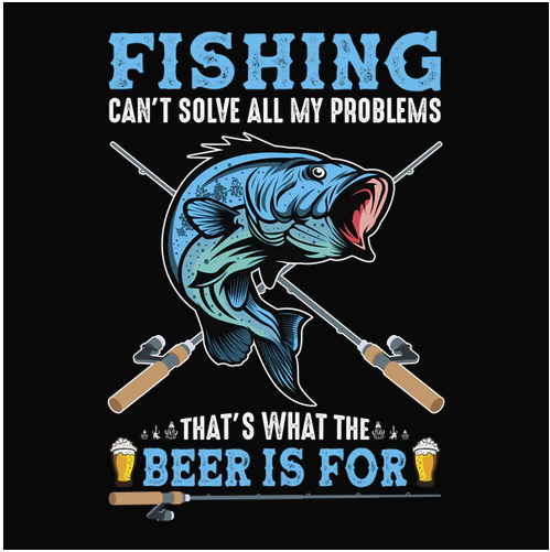 Alcohol, Beer, color, Colorful, Crew, Crew Neck, fish, fishing, Out, Outdoor, Outdoors, Sport, Tee, wordsProblem Solving Tee from FineRag.comfinerag.com