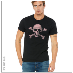 Abstract, color, Colorful, Creepy, Crew, Crew Neck, Skull, TeeBinary Man Tee from FineRag.comfinerag.com