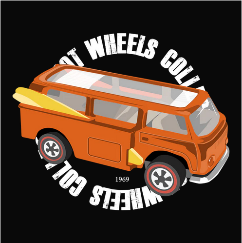 Auto, Automobile, Beach, Car, cars, Classic, Collectibles, Crew, Crew Neck, Hippie van, hobby, Hot Wheels, TeeRedline Beach Bomb Tee from FineRag.comfinerag.com