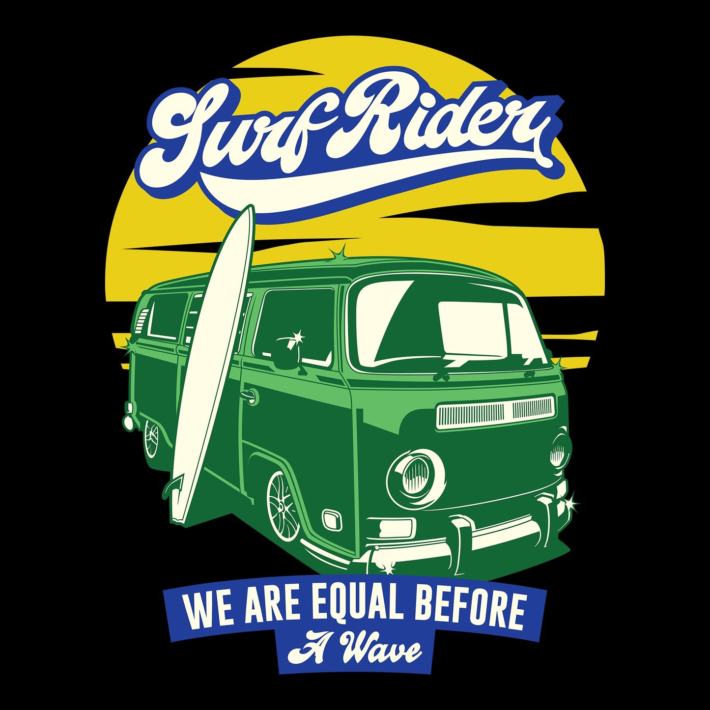 Auto, Hippie van, Transportation, VWSurf Rider Tee from FineRag.comfinerag.com