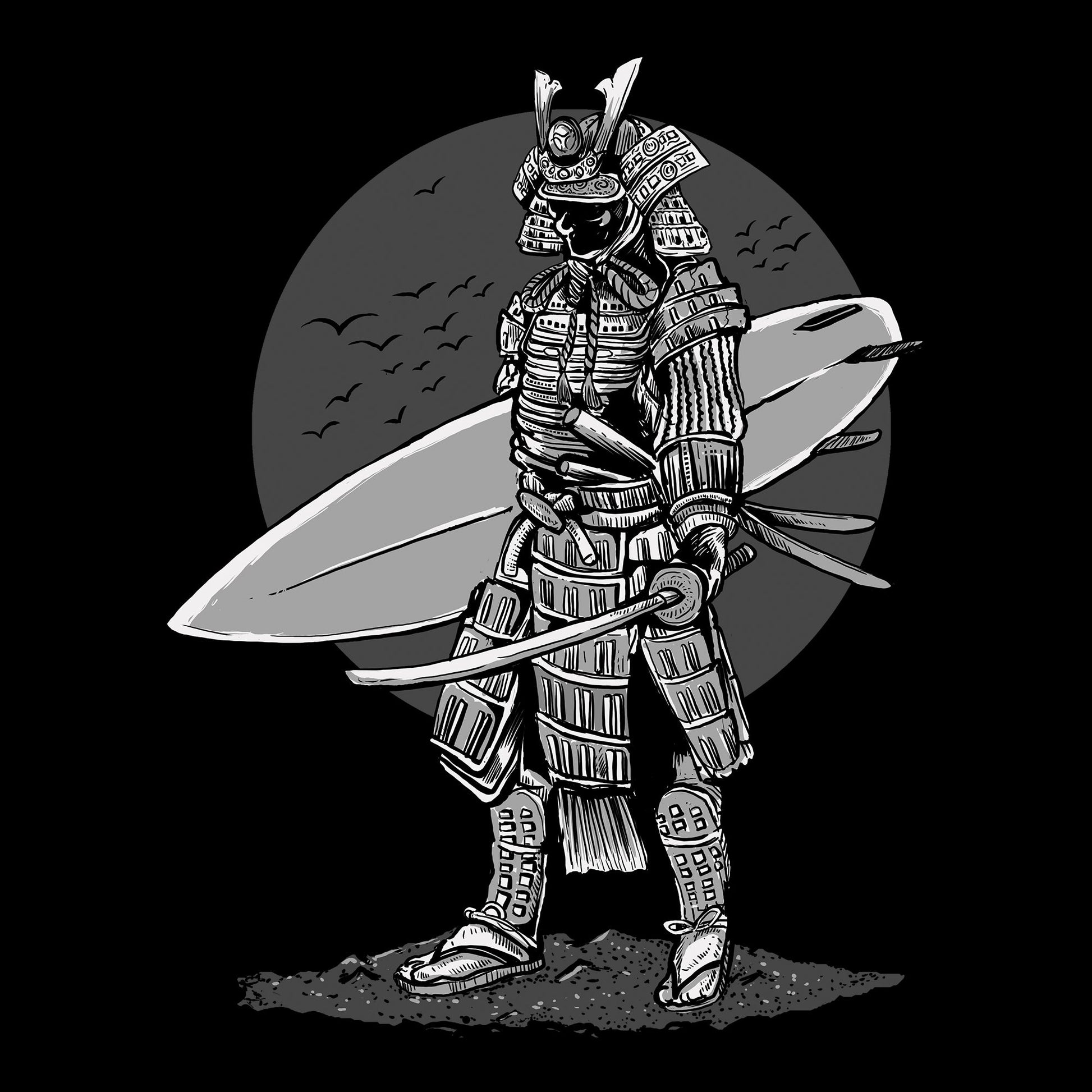 #3650, #food, #funny, #humorous, #salt, #teeSurfer Samurai Tee from FineRag.comfinerag.com