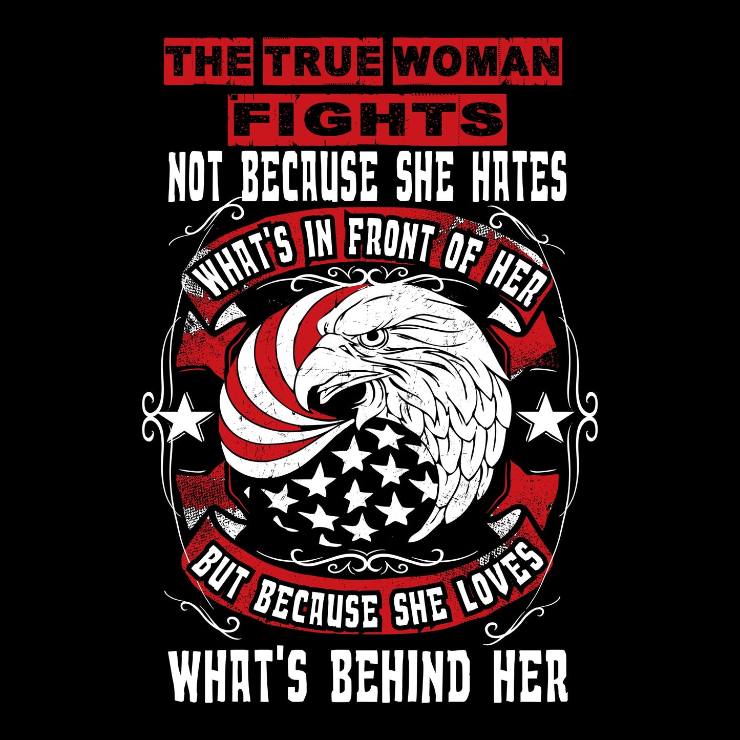 American, Eagle, Flag, Women'sTrue Woman Tee from FineRag.comfinerag.com