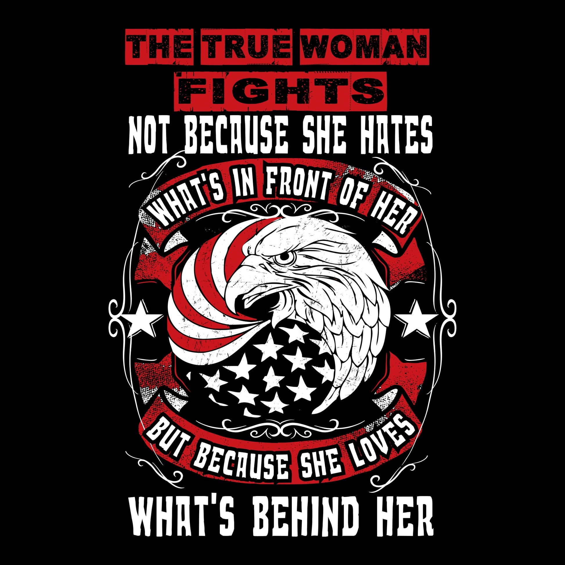 American, Eagle, Flag, Women'sTrue Woman Tee from FineRag.comfinerag.com