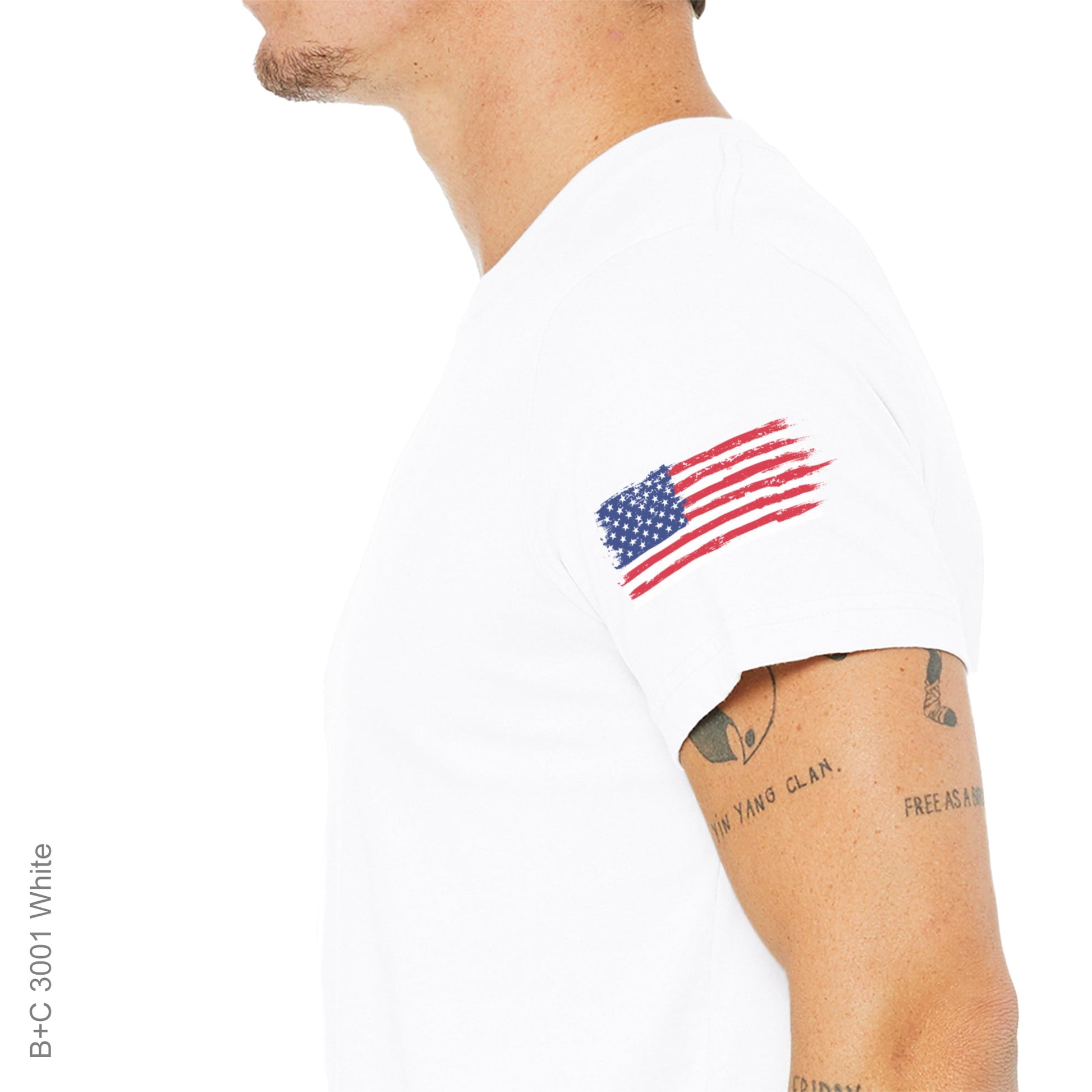 American, Freedom, HonorUSA Flag Grunge Tee from FineRag.comfinerag.com