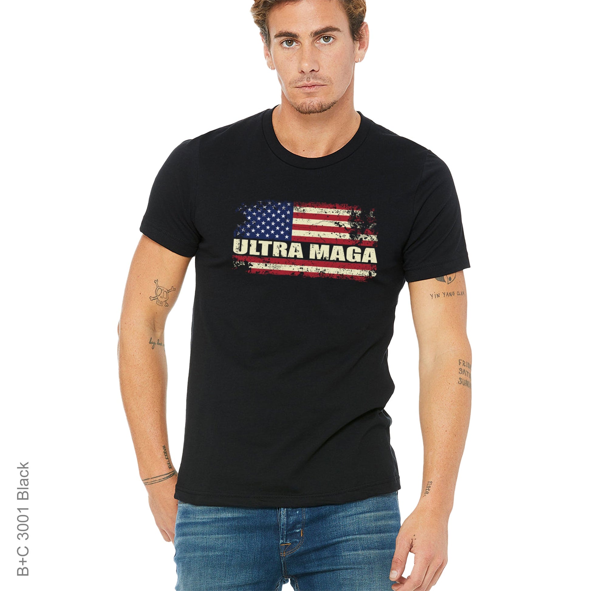 conservative, Flag, Political, Republican, TrumpUltra Maga Flag Tee from FineRag.comfinerag.com