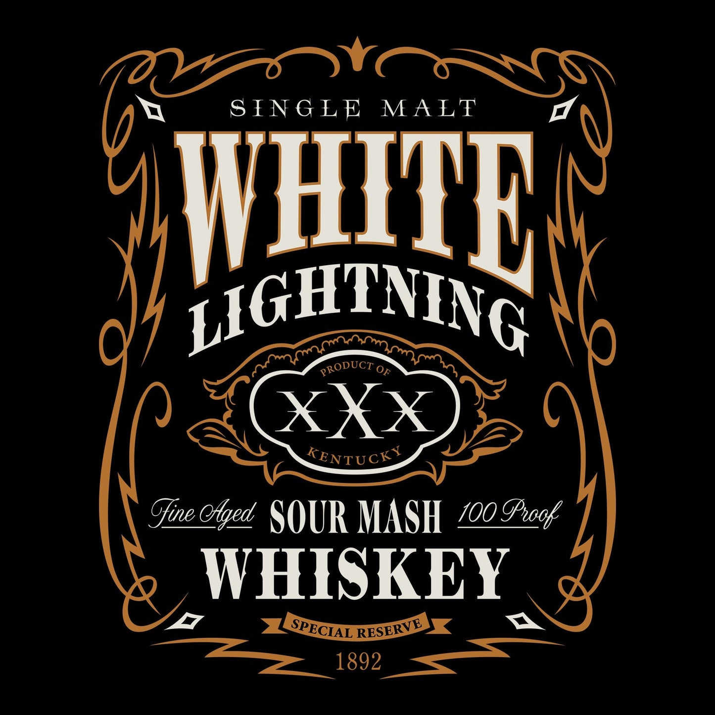 Alchol, booze, DrinkingWhite Lightning Tee from FineRag.comfinerag.com