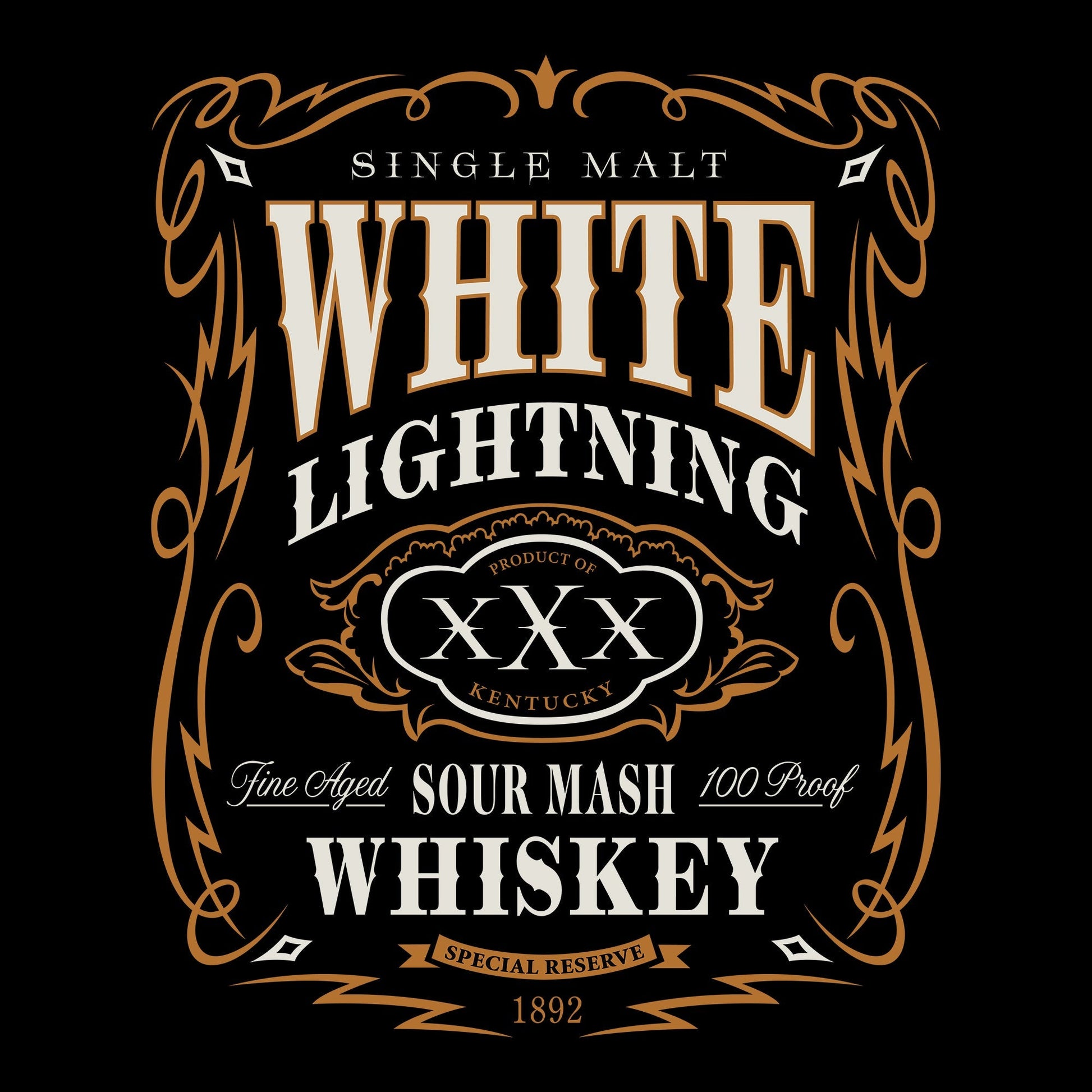 Alchol, booze, DrinkingWhite Lightning Tee from FineRag.comfinerag.com