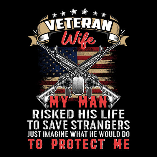 Protect, Serve, Strong Guns, Support, VeteranWife Slouchy V-Neck Tee from finerag.comfinerag.com